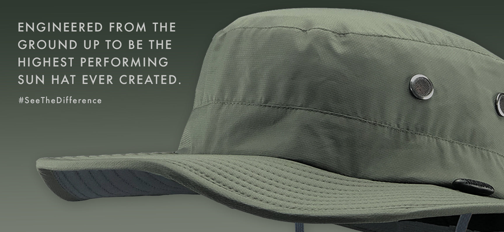 Picture of Seahawk Sun Hat in dirty olive