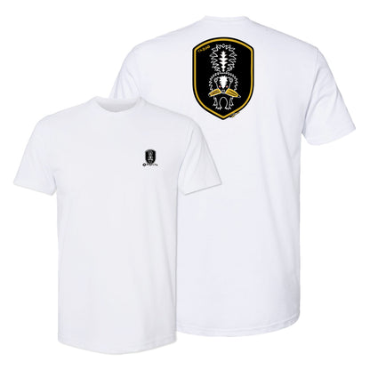 Shelta Short Sleeve tee shirt Taboo collection logo in White Color