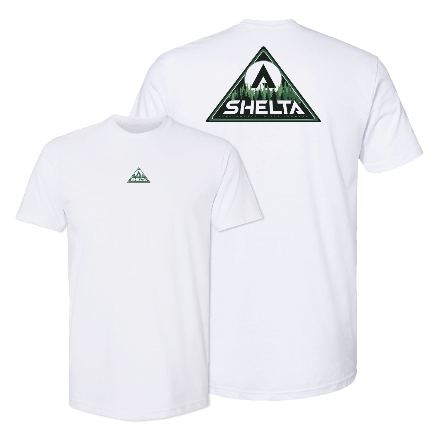 Picture of Short sleeve tee shirt wilderness logo in white
