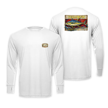 The Shelta L/S Travlr Yellowfin Tuna in White