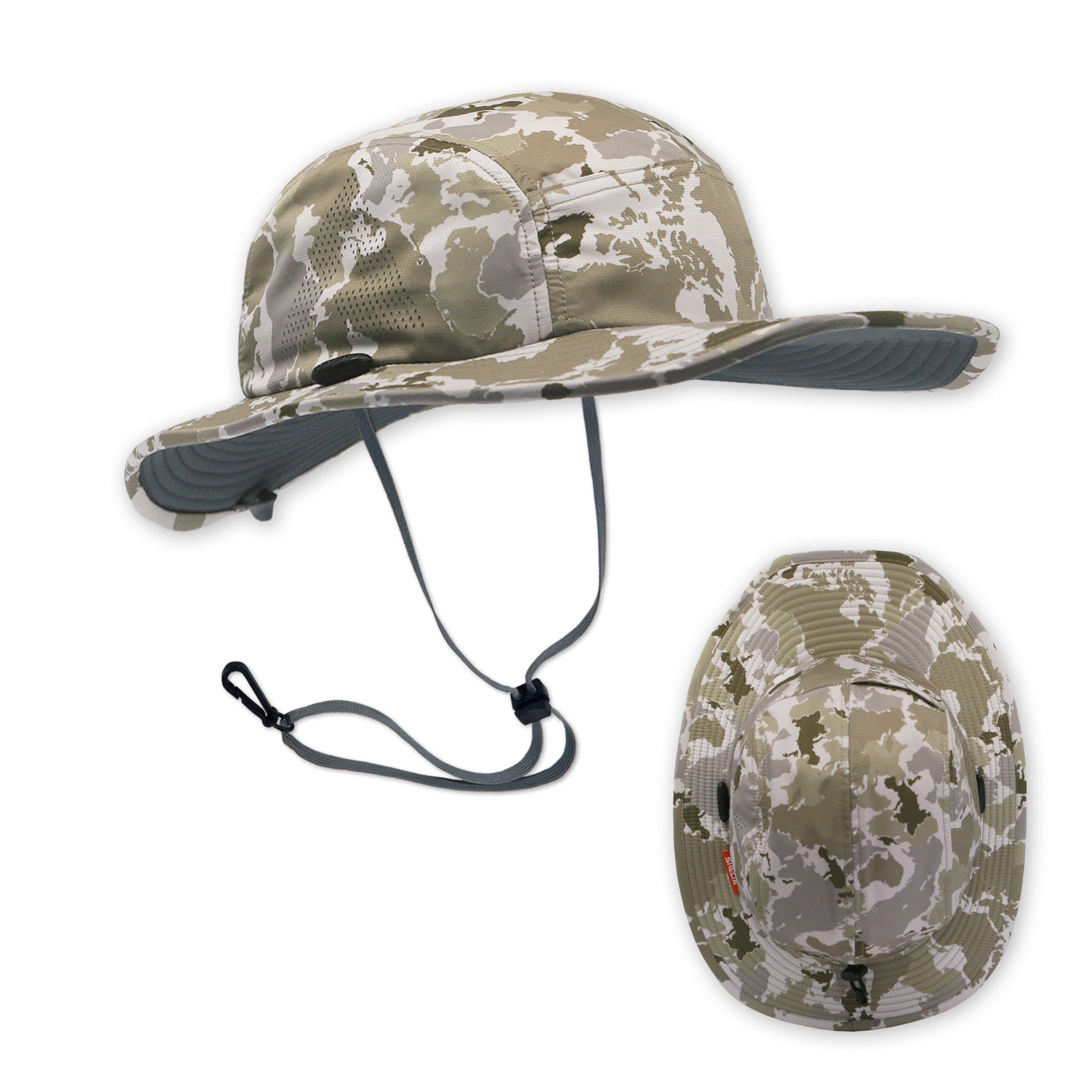 The Raptor sun hat in the color desert Camo