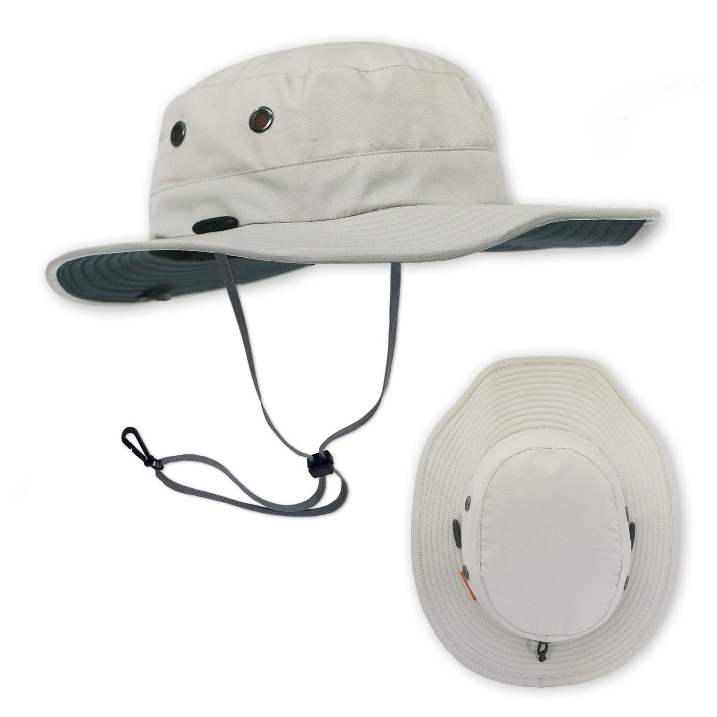 The Seahawk Mid Brim sun hat in the color  Light Silver