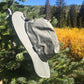 Image of Light Silver Land Hawk Sun Hat with meadow backdrop