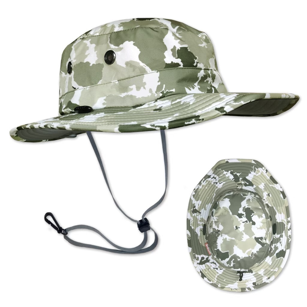 The Seahawk Mid Brim sun hat in the color KO Camo