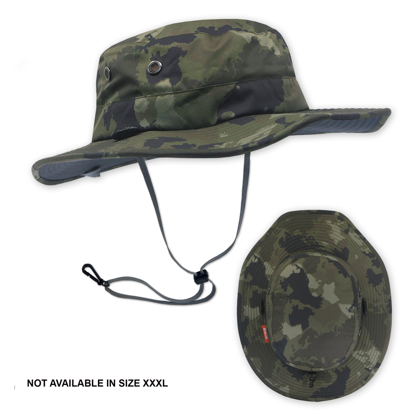 The Seahawk Mid Brim sun hat in the color in OD Camo