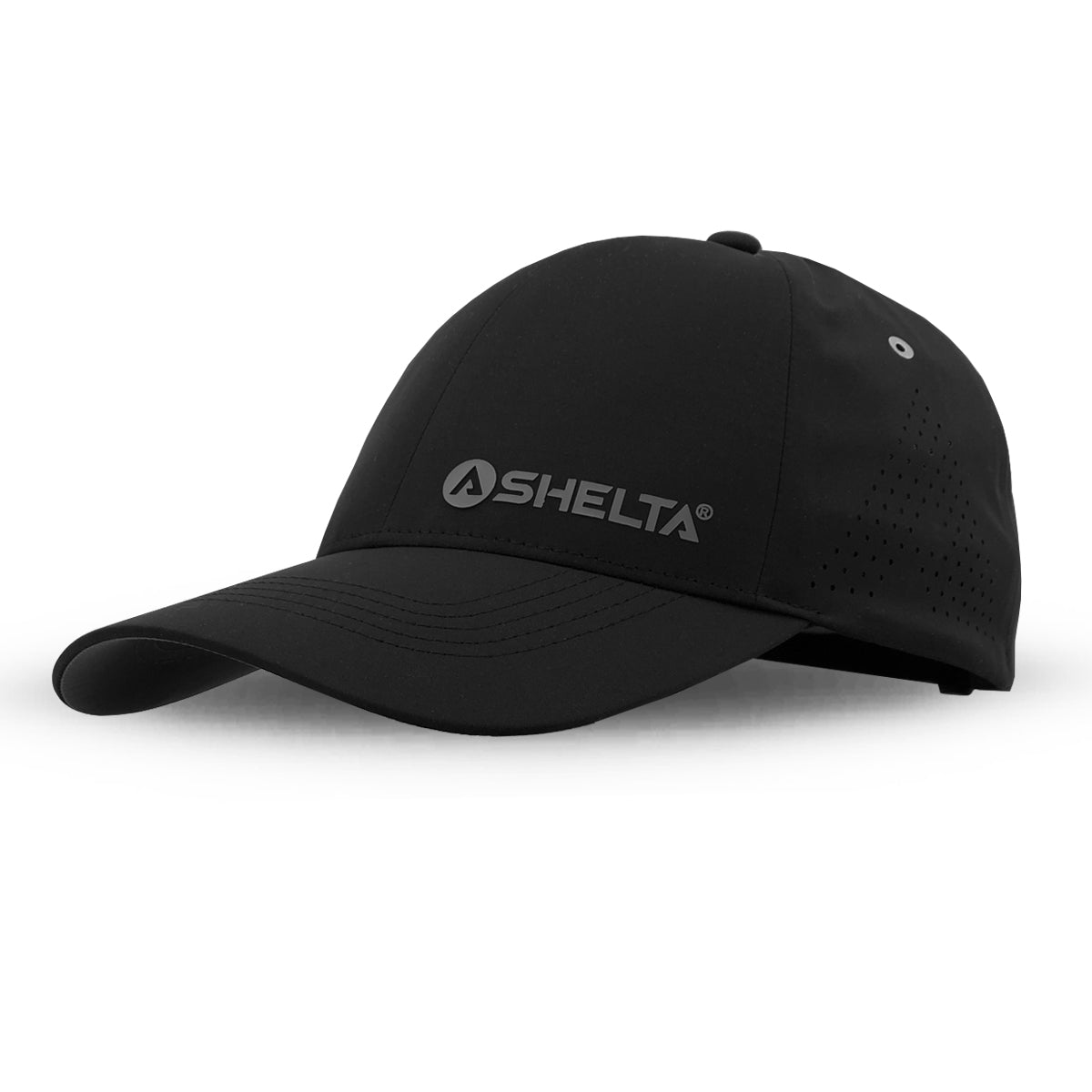 The Shelta V2 Tech Cap in Stealth Black